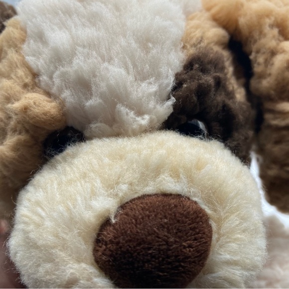 Build a Bear Plush Scruffy Puppy Dog  Brown Cream Curly Stuffed Animal - Picture 7 of 7